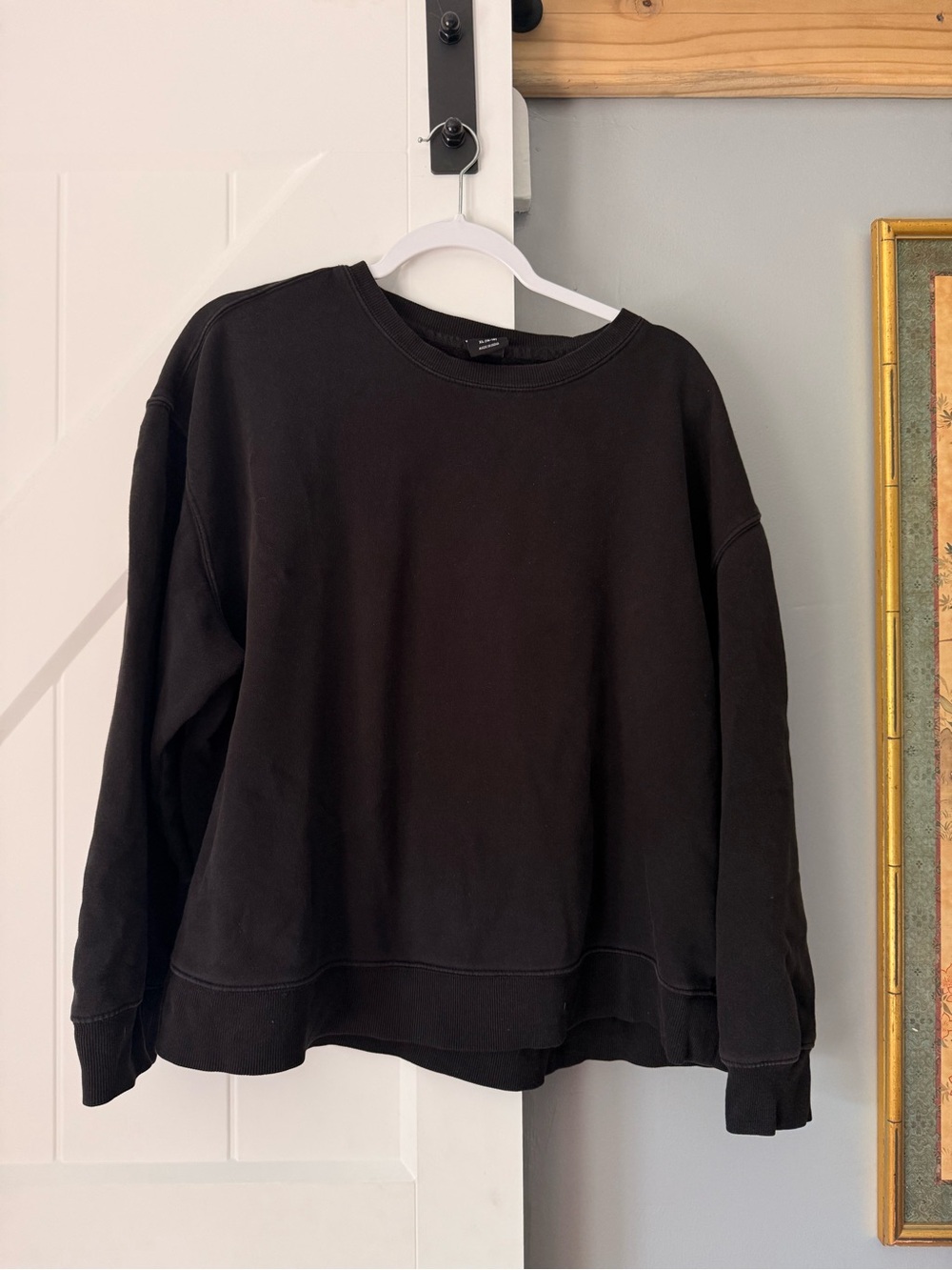 Athletic Works Black Crewneck Sweatshirt